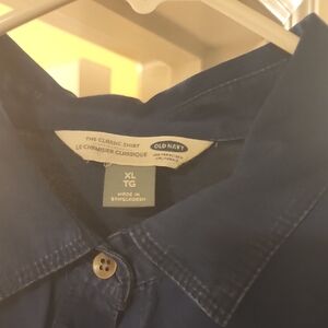 Old Navy Classic Navy Blue Shirt XL Women